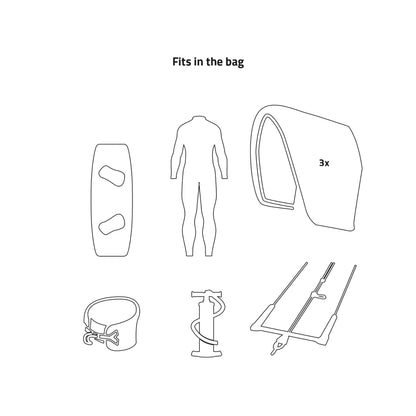 Prolimit Kitesurf Boardbag Multitravel Combo With Wheelbase